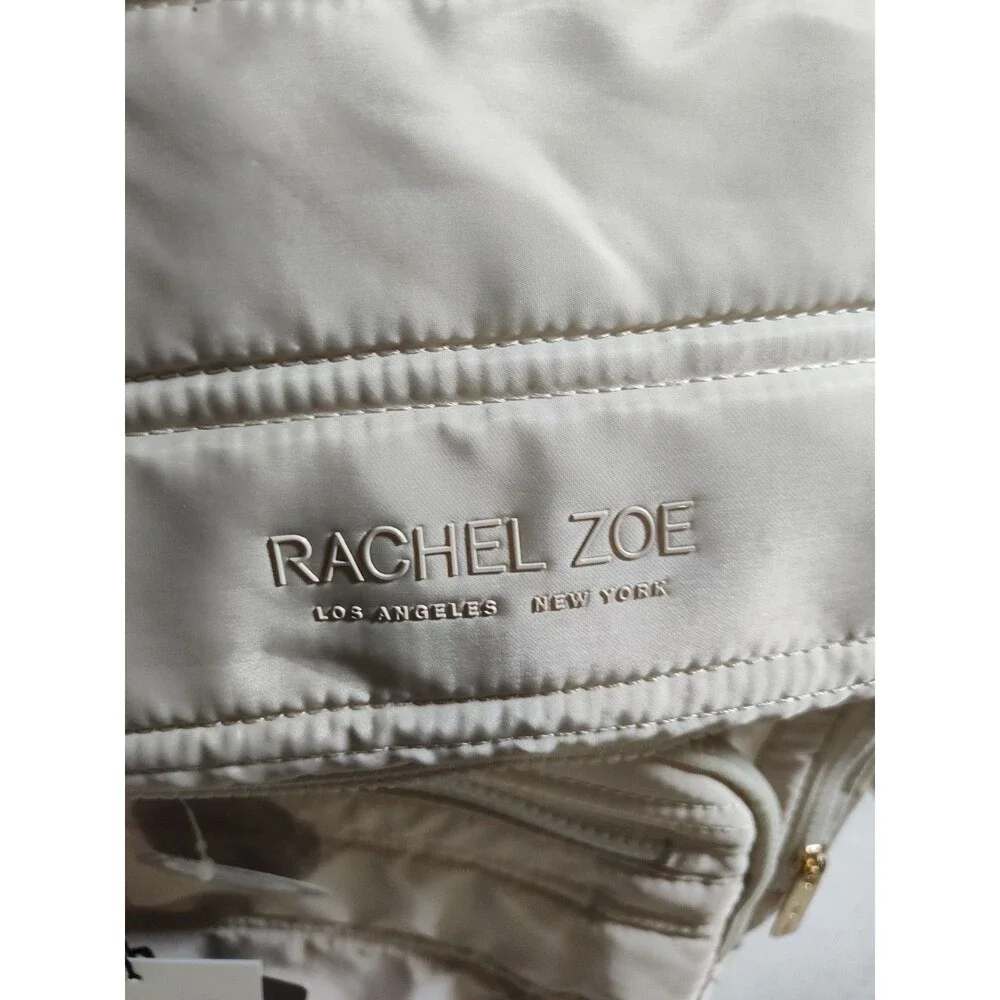 Rachel Zoe Diaper Pack With Changing Mat White Pocket Insulated Bottle Pocket